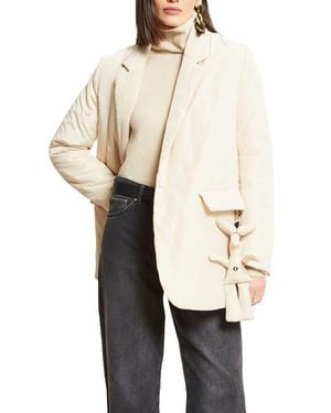 Ottod'Ame Puffer Blazer - Natural