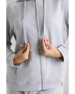 Le Fafo Evelyn Zip Up Hoodie - Gray