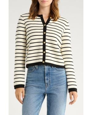 Rails Catania Stripe Cotton Cardigan - Blue
