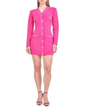 endless rose sequin long sleeve mini dress Endless Rose Sequin Mini Dress w/ Lace
