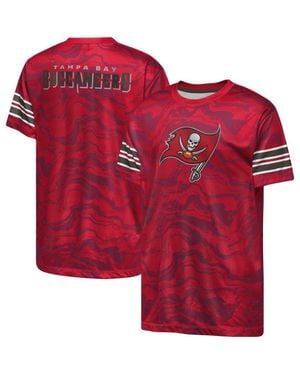 Outerstuff Youth Tampa Bay Buccaneers Slant Route Performance T-Shirt - Red