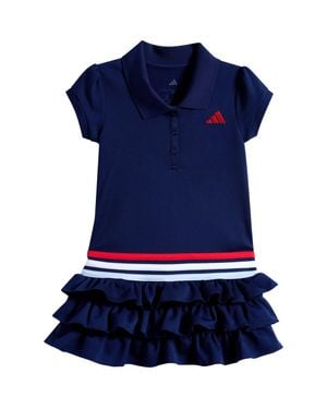 adidas Kids' Polo Ruffle Dress - Blue