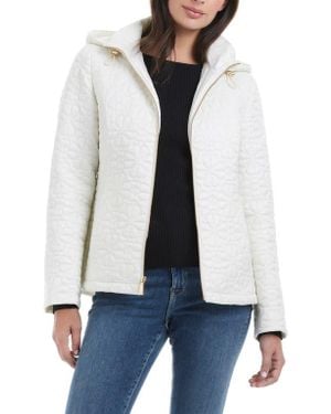 Kate Spade Spade Floral Quilted Jacket - White
