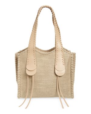 Chloé Medium Mony Denim Tote - Natural