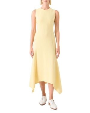 Akris Wool Crepe Midi Dress - Yellow