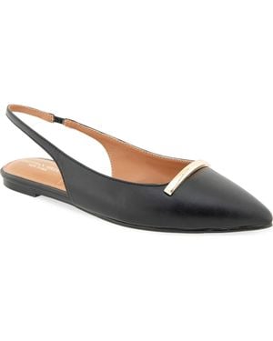 Christian Siriano Kimbal Pointed Toe Slingback Flat - Blue