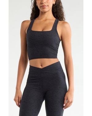 Zella Renew Crop Tank - Blue