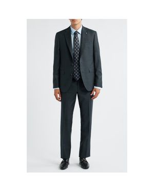 Jack Victor Esprit Mélange Wool Suit - Black