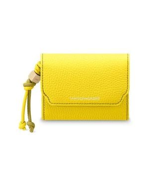 Maison De Sabre Leather Trifold Wallet - Yellow
