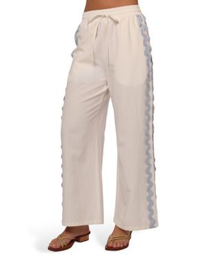 Petal & Pup Jasinta Wide Leg Pants - Natural