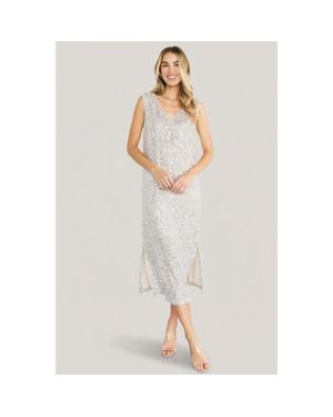 Baltic Born Marissa Sequin Midi Dress - White