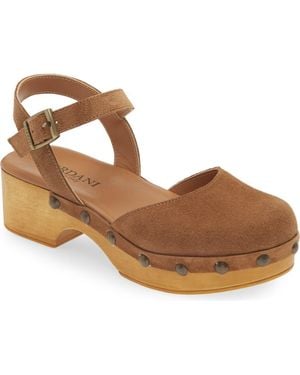 Cordani Winston Ankle Strap Platform Clog - Brown
