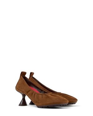 Camper Right Nina Leather Pump - Brown
