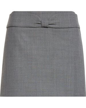 ShuShu/Tong Lace Trim Pleated Skirt - Gray