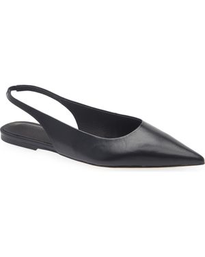 Tony Bianco Javier Pointed Toe Slingback Flat - Blue