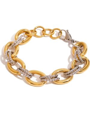 MacRae & Co Mixed Metallic Link Bracelet