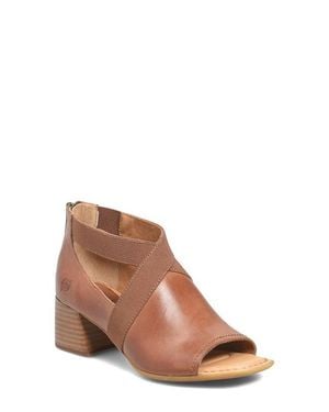 Børn Searing Stacked Heel Sandal - Brown