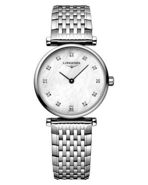 Longines La Grande Classique Diamond Bracelet Watch, 24Mm - Gray