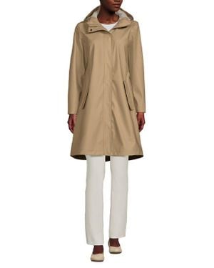 Lands' End Squall Rain Slicker Coat - Natural