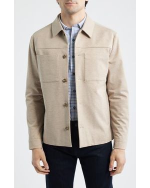 Johnston & Murphy Xc Flex Pinnacle Shirt Jacket - Natural