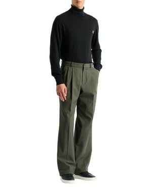 Balmain Cotton Twill Pants - Black