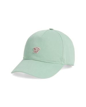Versace Medusa Embroidered Cotton Drill Adjustable Baseball Cap - Green