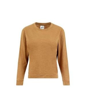 Lezat Tegan Organic Cotton Long Sleeve Pullover - Brown