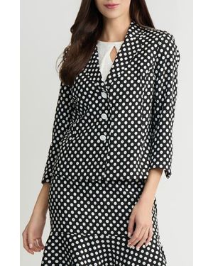 Kasper Three Button Blazer - Black