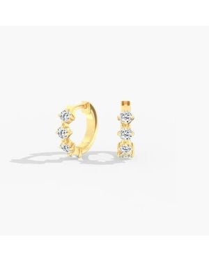 Everlee Starlight Lab Diamond Huggie Hoop - Metallic