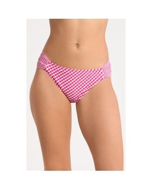 Robin Piccone Brigitte Tab Side Hipster Bikini Bottoms - Pink