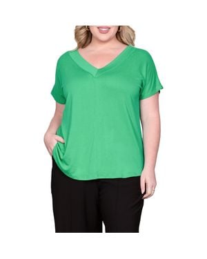 Standards & Practices V-Neck Top - Green