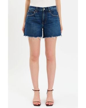 DAZE Crossroads Cutoff Denim Shorts - Blue