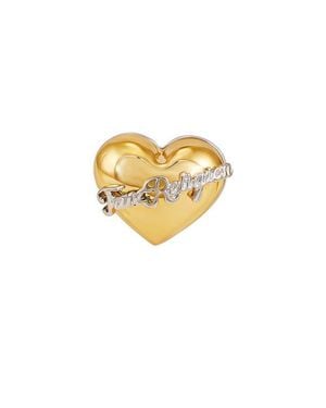 TRUE RELIGION Heart Logo Ring - White