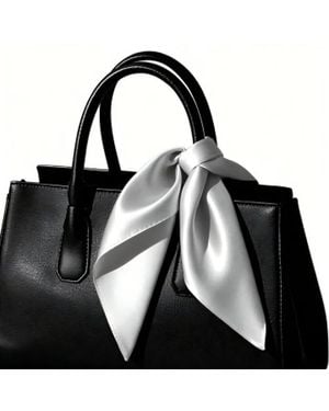 SILKSILKY Mulberry Silk Square Scarf - Black