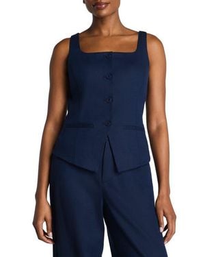 Spanx Cotton Blend Vest - Blue