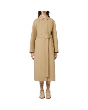 MM by Max Mara Alibi Cotton Blend Coat - Natural