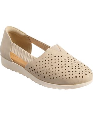 Comfortview The Zoe Slip On Flat - Metallic