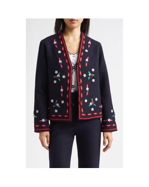 Bode Carroll Wool Jacket - Blue