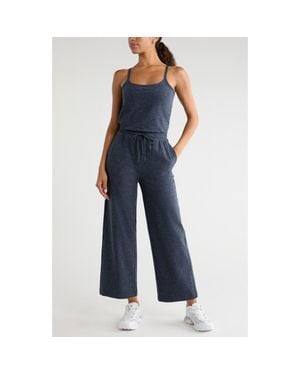 Zella Restore Soft Wide Leg Jumpsuit - Blue