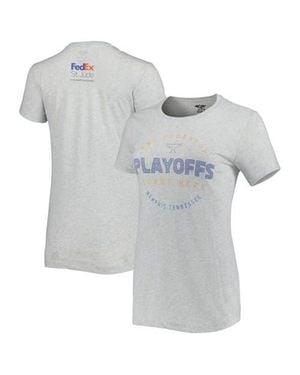Imperial Fedex St. Jude Championship Playoffs Start Here Tri-Blend T-Shirt - Gray