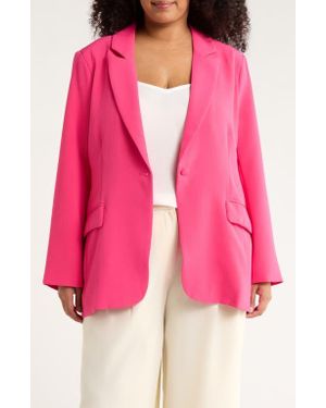 Sugarlips Chelsea One-Button Blazer - Pink