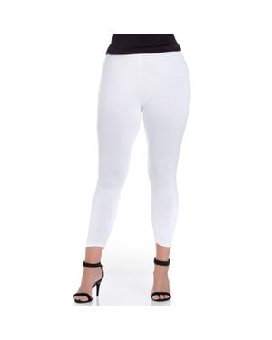 24seven Comfort Apparel Stretch Ankle Length Leggings - Blue