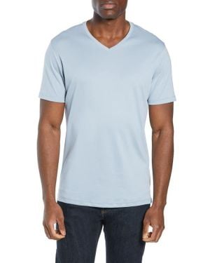 Robert Barakett Georgia Regular Fit V-Neck T-Shirt - White