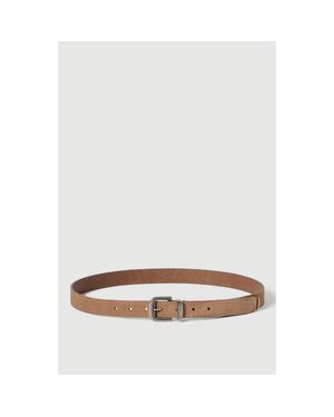 Brunello Cucinelli Reversed Leather Belt - White
