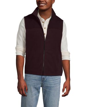 Lands' End Anyweather Raindefense Fleece Vest - Red