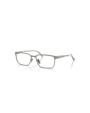 Ferrari 55Mm Rectangle Optical Glasses - Gray