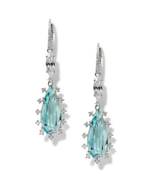 Nadri Mojito Cubic Zirconia Drop Earrings - Blue