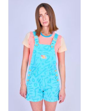Mokuyobi Zap Overall Shorts - Blue