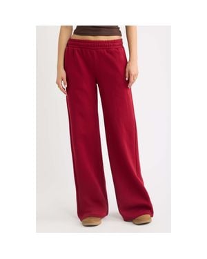 BP. Low Rise Wide Leg Sweatpants - Red