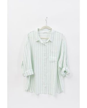 Hat Attack Printed Beach Shirt - Blue